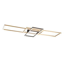 Irvine Modern 60W LED Semi Flush Light Brass Matt 3000-6500K Remote control