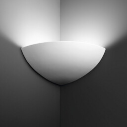 Bisquitte Lifestyle Ceramics Plaster Wall Light White, 1x E27 - thumbnail 2