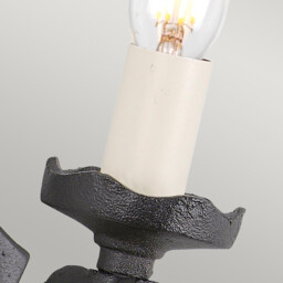 Rectory 1 Light Indoor Candle Wall Light Black, E14 - thumbnail 5