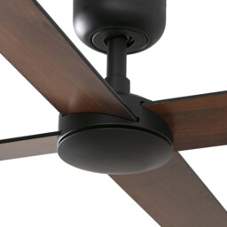 Rudder 132cm Ceiling Fan Matt Black, Walnut Blade, 4 Blade Reversible - thumbnail 5