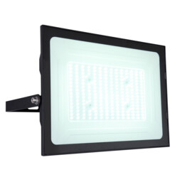 Helga I 19000lm Outdoor Flood Light Black IP44 Clear Glass Shade LED 6000K - thumbnail 1