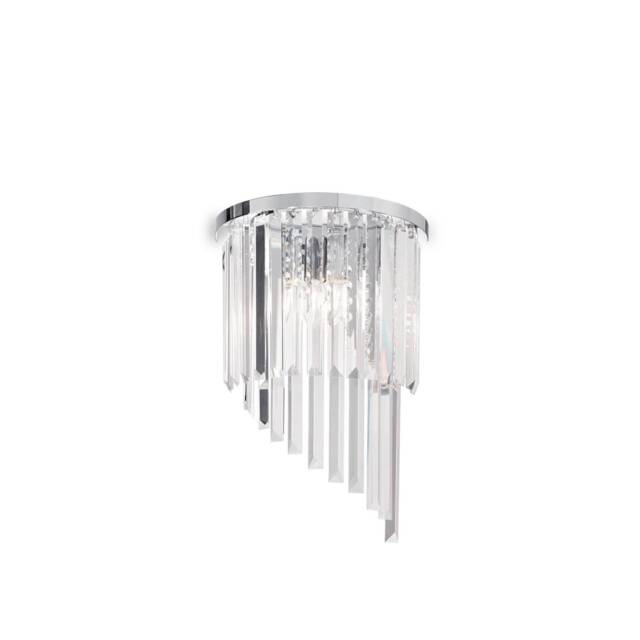 Carlton 3 Light Wall Light Chrome, E14