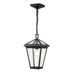 Hinkley Alford Place Outdoor Pendant Ceiling Light Museum Black, IP44 - thumbnail 1