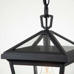 Hinkley Alford Place Outdoor Pendant Ceiling Light Museum Black, IP44 - thumbnail 2