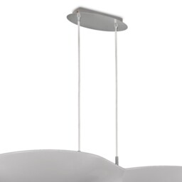 Flow Ceiling Pendant 6 Light GU10, Chrome , White - thumbnail 5