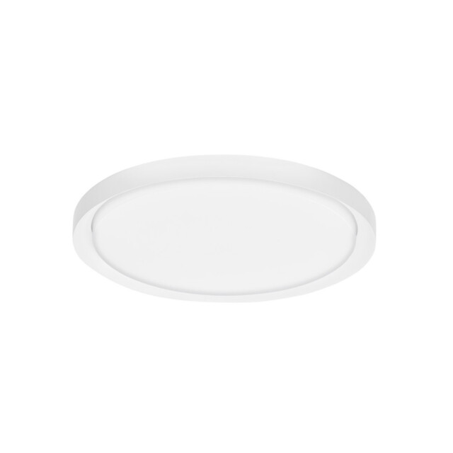 Troy 56cm Integrated LED Semi Flush Light Metal, Matt White Outside Matt White Inside LED 50W 2750Lm 3000K - image 1
