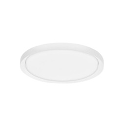 Troy 56cm Integrated LED Semi Flush Light Metal, Matt White Outside Matt White Inside LED 50W 2750Lm 3000K