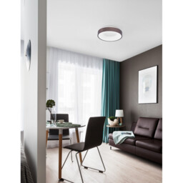 Rando Thin 38cm Integrated LED Semi Flush Light Brushed Coffee Aluminium LED 30W 1950Lm 3000K - thumbnail 2