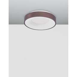 Rando Thin 38cm Integrated LED Semi Flush Light Brushed Coffee Aluminium LED 30W 1950Lm 3000K - thumbnail 5