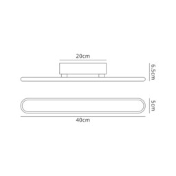 Dunkirk Wall Lamp, 1 x 16W LED, 4000K, 805lm, Sand White - thumbnail 2