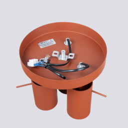 Ring Modern Ceiling Spotlight Cluster 3 Light Red Ochra - thumbnail 5