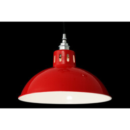 Osson Dome Pendant, Red, Chrome - thumbnail 2
