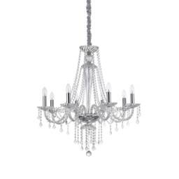 Amadeus 8 Light Pendant Light Trasparent, E14 - thumbnail 1