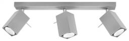 Merida 3 Light Spotlight Bar Grey, GU10 - thumbnail 1