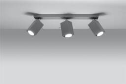 Merida 3 Light Spotlight Bar Grey, GU10 - thumbnail 2