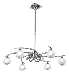Fragma Telescopic Semi Flush Convertible 6 Light G9, Polished Chrome - thumbnail 3