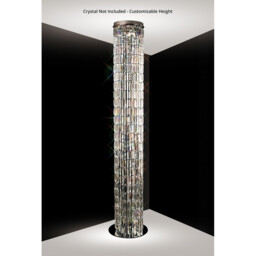 Torre Pendant 40cm Plate & Mirror Only 5 Light GU10 Polished Chrome/Crystal To Order 46 Hooka - thumbnail 3