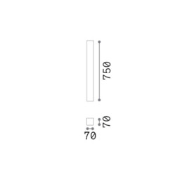 Look 75cm Square Surface Mounted Downlight Plaster 1x GU10 - thumbnail 2