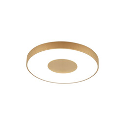 Coin Round Ceiling 80W LED With Remote Control 2700K-5000K, 3900lm, Gold, 3yrs Warranty - thumbnail 1