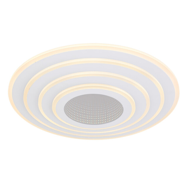 Jocelyn Integrated LED Semi Flush Ceiling Light White LED Dimmable 3000-6500K Remote Control Timer Tuya Smart - image 1