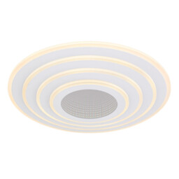 Jocelyn Integrated LED Semi Flush Ceiling Light White LED Dimmable 3000-6500K Remote Control Timer Tuya Smart