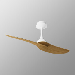 Ipanema 1m 32W Twin Blade Ceiling Fan (No Light), Remote Control, White/Wood, 5yrs Warranty - thumbnail 2