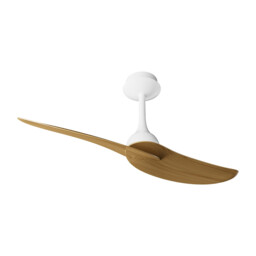 Ipanema 1m 32W Twin Blade Ceiling Fan (No Light), Remote Control, White/Wood, 5yrs Warranty - thumbnail 1