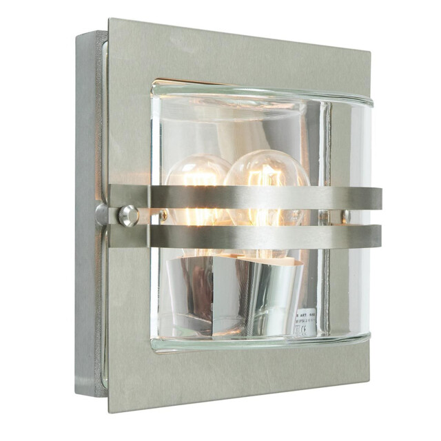 Bern 1 Light Outdoor Wall Light Stainless Steel IP65, E27 - image 1