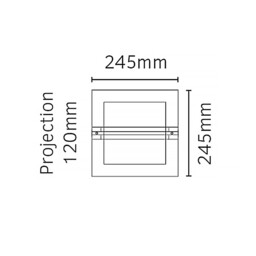 Bern 1 Light Outdoor Wall Light Stainless Steel IP65, E27 - thumbnail 3