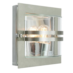 Bern 1 Light Outdoor Wall Light Stainless Steel IP65, E27 - thumbnail 1