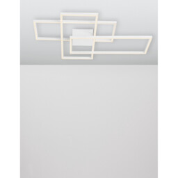 Bilbao Integrated LED Semi Flush Light White Aluminium LED 55W 3550Lm 3000K - thumbnail 5