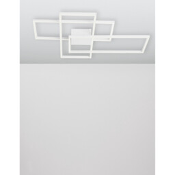 Bilbao Integrated LED Semi Flush Light White Aluminium LED 55W 3550Lm 3000K - thumbnail 3