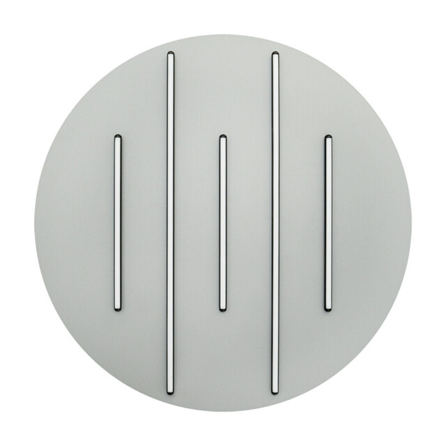 Neapolis 80cm Integrated Led Semi Flush Ceiling Light Sandy Grey-Black Matt LED 3000K Dimmable - image 1