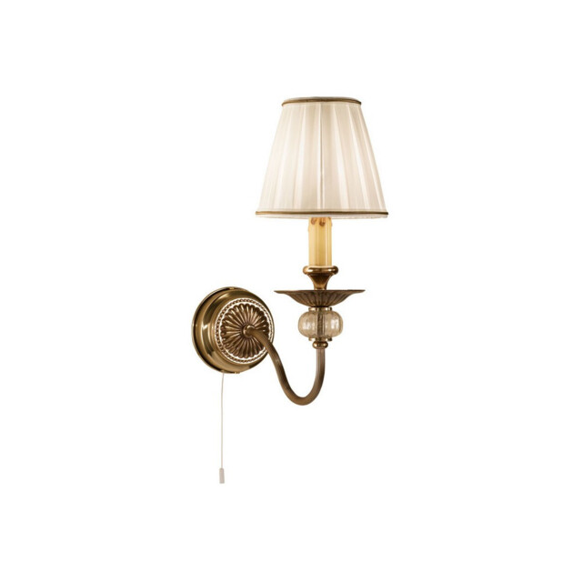 Ascot Classic Candle Wall Light Antique Brass, 1x E14 - image 1