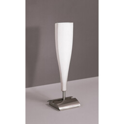 Java Table Lamp Small 1 Light E14, Satin Nickel/Frosted White Glass - thumbnail 2