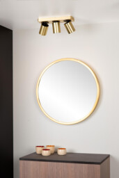 Nigel Modern Ceiling Spotlight Bar - LED Dim to warm - GU10 - 3x5W 2200K/3000K - Matt Gold, Brass - thumbnail 5