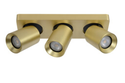 Nigel Modern Ceiling Spotlight Bar - LED Dim to warm - GU10 - 3x5W 2200K/3000K - Matt Gold, Brass - thumbnail 3