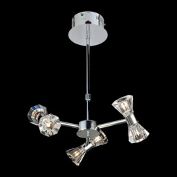 Elisa Pendant Round 6 Light G4 Polished Chrome, NOT LED/CFL Compatible - thumbnail 2