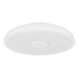 Raffy Decorative Flush Ceiling Light White IP44 1x RGB LED Dimmable 3000-6500K Remote Control - thumbnail 2