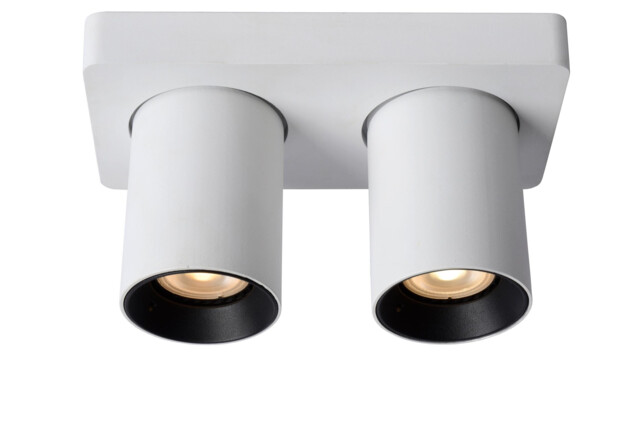 Nigel Modern Ceiling Spotlight - LED Dim to warm - GU10 - 2x5W 2200K/3000K - White - image 1