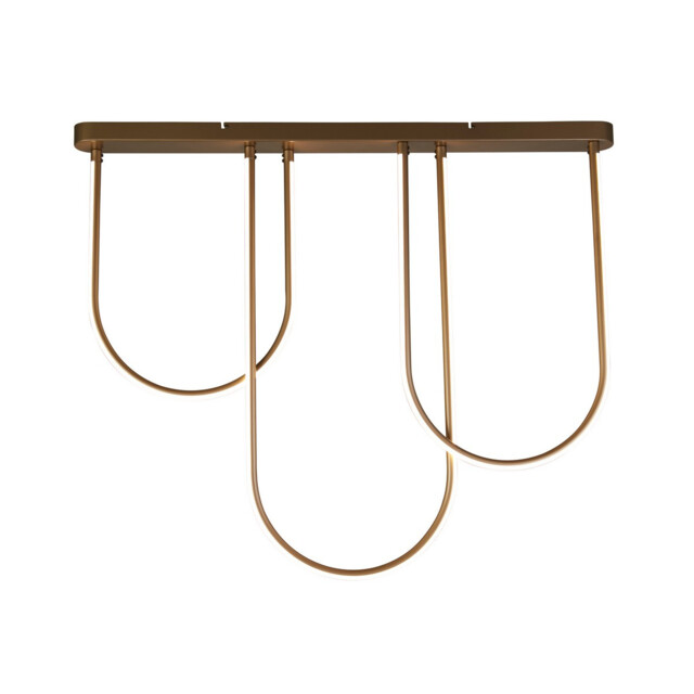 Chime LED Flush Light, Bronze Metal - image 1