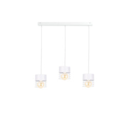 Atollo Bar Pendant Ceiling Light White, 60cm, 3x E27