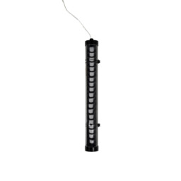 Scuba 60cm Outdoor Flush Wall Lamp Black 2700K IP65