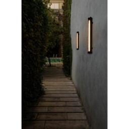 Scuba 60cm Outdoor Flush Wall Lamp Black 2700K IP65 - thumbnail 2