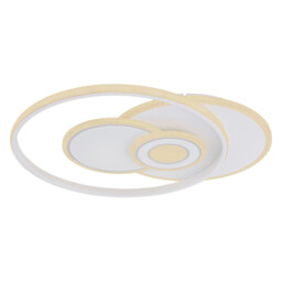Roderick 55x46cm Integrated LED Semi Flush Ceiling Light White 4x LED Dimmable 3000-6000K Remote Control - thumbnail 3