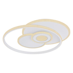 Roderick 55x46cm Integrated LED Semi Flush Ceiling Light White 4x LED Dimmable 3000-6000K Remote Control - thumbnail 1