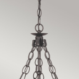 Warwick 6 Light Chandelier Graphite Black Finish, E14 - thumbnail 2