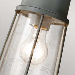 Chelsea Harbor 1 Light Outdoor Ceiling Pendant Light Storm Cloud, E27 - thumbnail 3