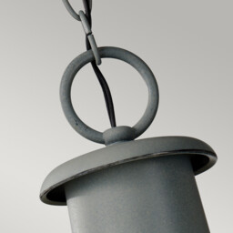 Chelsea Harbor 1 Light Outdoor Ceiling Pendant Light Storm Cloud, E27 - thumbnail 2