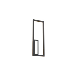 Boutique Rectangle Wall Lamp, Dimmable, 21W LED, 3000K, 1130lm, Black, 3yrs Warranty - thumbnail 1